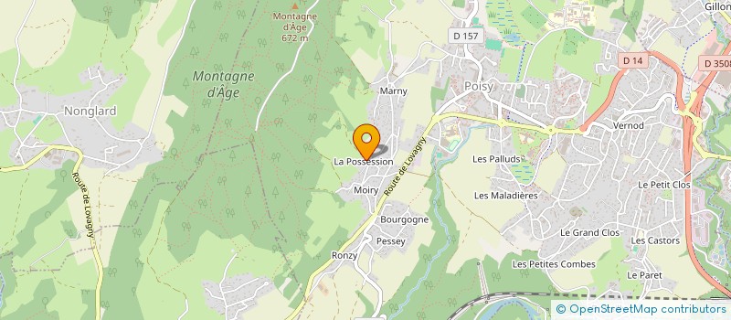 localisation de l'entreprise MONSIEUR ANTHONY GIRARD  EPAGNY METZ-TESSY