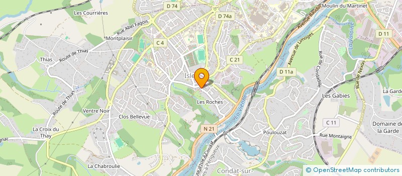 localisation de l'entreprise MONSIEUR ANTHONY GIRAUD  ISLE