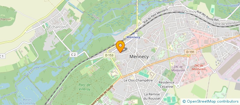 localisation de l'entreprise MONSIEUR ANTHONY GOUALIN à MENNECY