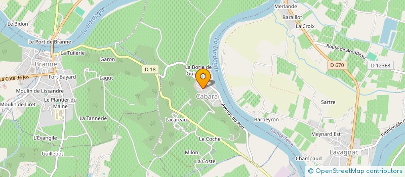 localisation de l'entreprise MONSIEUR ANTHONY GOUINEAUD  CABARA