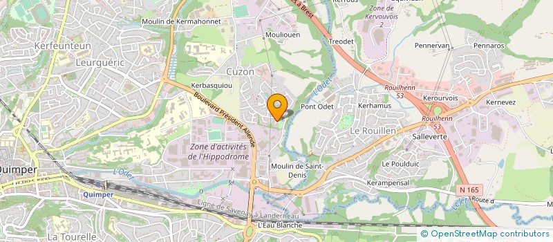 localisation de l'entreprise MONSIEUR ANTHONY GOURIOU à QUIMPER