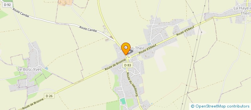 localisation de l'entreprise MONSIEUR ANTHONY GRANDSIR  LE BOSC DU THEIL