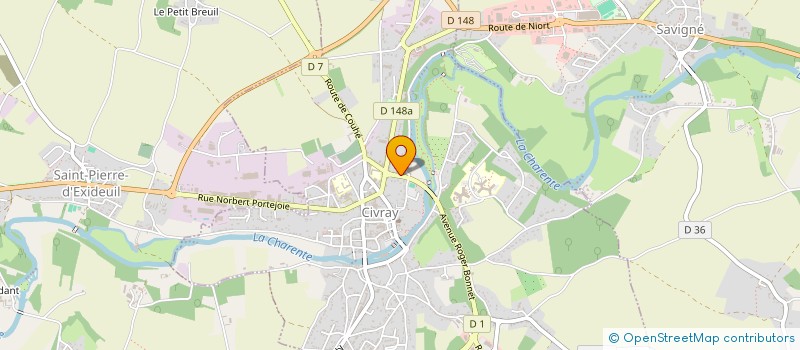 localisation de l'entreprise MONSIEUR ANTHONY GROLEAU  CIVRAY