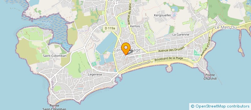 localisation de l'entreprise MONSIEUR ANTHONY GUEGANNO  CARNAC