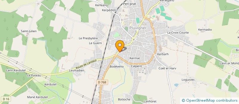 localisation de l'entreprise MONSIEUR ANTHONY GUEGUIN  PLUVIGNER