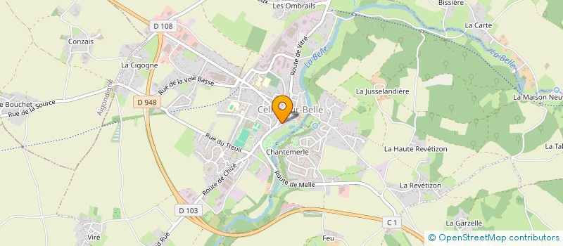 localisation de l'entreprise MONSIEUR ANTHONY GUENEE  CELLES-SUR-BELLE