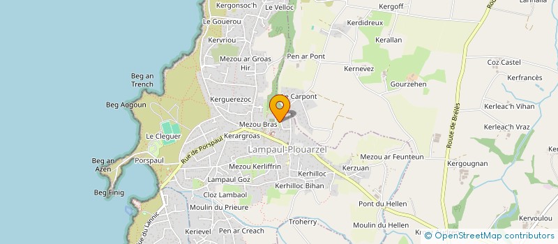 localisation de l'entreprise MONSIEUR ANTHONY GUENEUGUES  LAMPAUL-PLOUARZEL