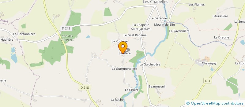 localisation de l'entreprise MONSIEUR ANTHONY GUIBOUT  JAVRON-LES-CHAPELLES