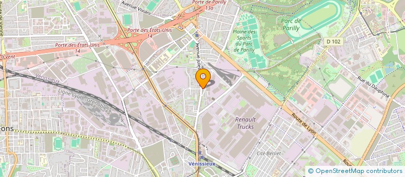 localisation de l'entreprise MONSIEUR ANTHONY GUICHARD  VENISSIEUX