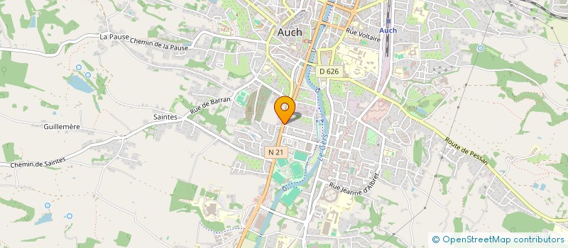 localisation de l'entreprise MONSIEUR ANTHONY GUIDICELLI  AUCH