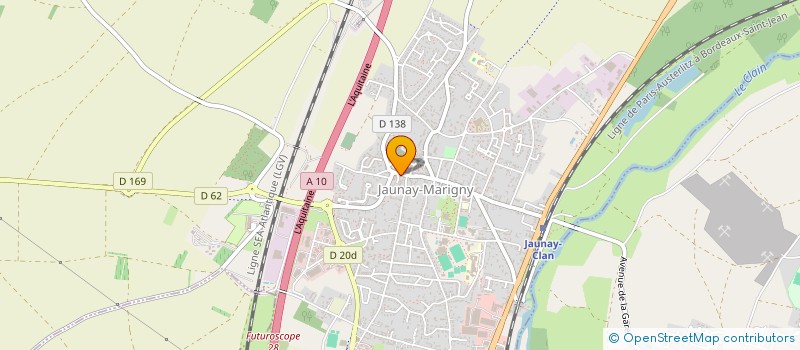 localisation de l'entreprise MONSIEUR ANTHONY GUILBEAU  JAUNAY-MARIGNY