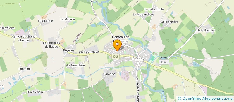 localisation de l'entreprise MONSIEUR ANTHONY GUILBERT  PERNAY