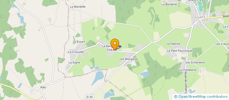 localisation de l'entreprise MONSIEUR ANTHONY GUILLEBAUD à LUANT