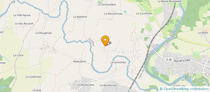 localisation de l'entreprise MONSIEUR ANTHONY GUILLEMOT  GUICHEN