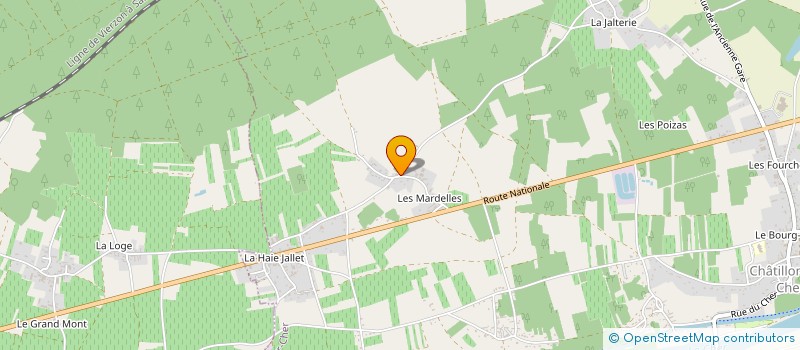 localisation de l'entreprise MONSIEUR ANTHONY GUILLON  CHATILLON-SUR-CHER