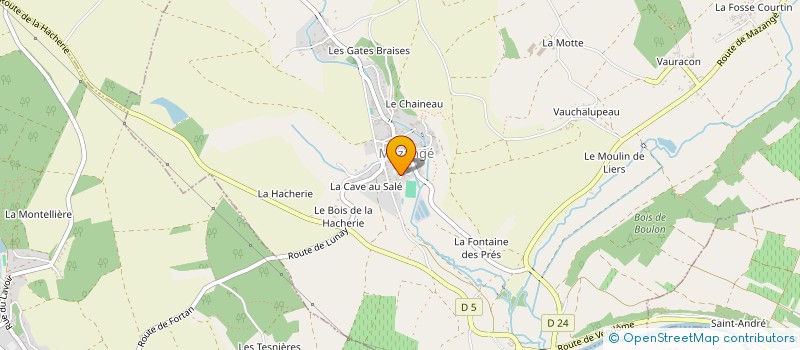 localisation de l'entreprise MONSIEUR ANTHONY GUILLON  MAZANGE