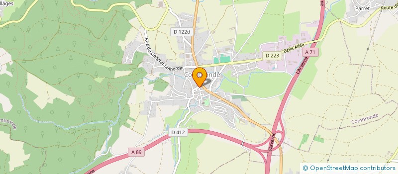 localisation de l'entreprise MONSIEUR ANTHONY GUILLOT  COMBRONDE