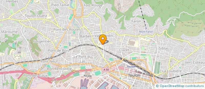 localisation de l'entreprise MONSIEUR ANTHONY GUILLOT  TOULON