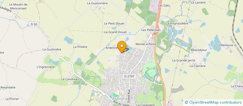 localisation de l'entreprise MONSIEUR ANTHONY GUITTENY à AUBIGNY-LES CLOUZEAUX
