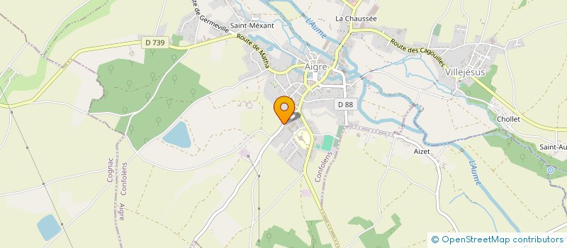 localisation de l'entreprise MONSIEUR ANTHONY HALNAIS  AIGRE