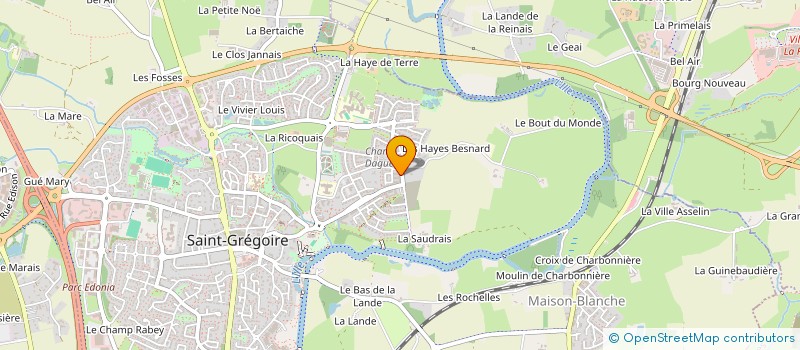 localisation de l'entreprise MONSIEUR ANTHONY HAMON  SAINT-GREGOIRE