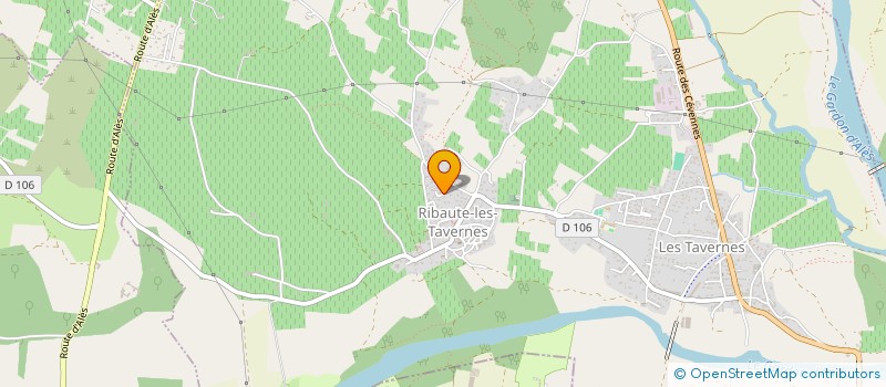 localisation de l'entreprise MONSIEUR ANTHONY HENRY  RIBAUTE-LES-TAVERNES