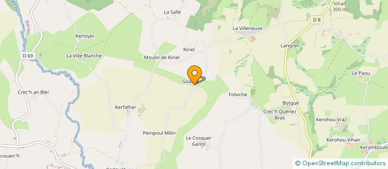 localisation de l'entreprise MONSIEUR ANTHONY HENRY  KERIEN