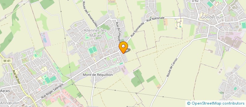 localisation de l'entreprise MONSIEUR ANTHONY HERBAUT à ALLENNES-LES-MARAIS