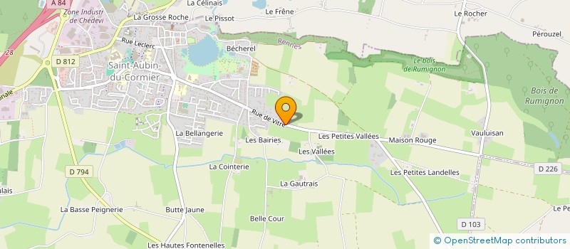 localisation de l'entreprise MONSIEUR ANTHONY HOARAU  SAINT-AUBIN-DU-CORMIER