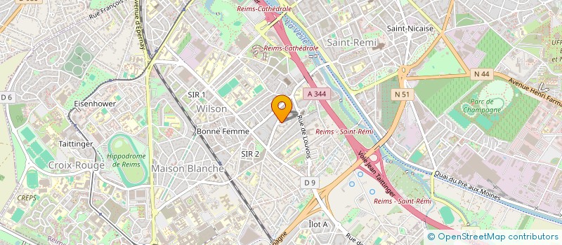 localisation de l'entreprise MONSIEUR ANTHONY HOCHARD  REIMS