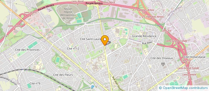 localisation de l'entreprise MONSIEUR ANTHONY HOCHEDEZ  LENS