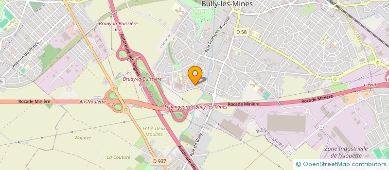 localisation de l'entreprise MONSIEUR ANTHONY HORTEMEL  BULLY-LES-MINES