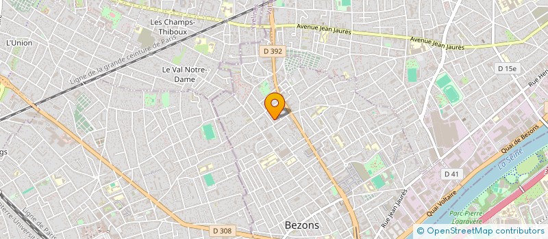 localisation de l'entreprise MONSIEUR ANTHONY HUART  BEZONS