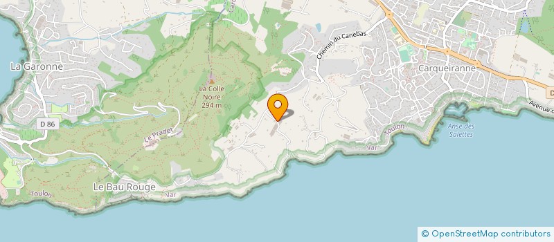 localisation de l'entreprise MONSIEUR ANTHONY HUGUES  CARQUEIRANNE