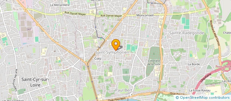 localisation de l'entreprise MONSIEUR ANTHONY HUGUET  TOURS