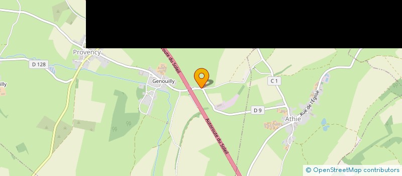 localisation de l'entreprise MONSIEUR ANTHONY HUILLIER  PROVENCY