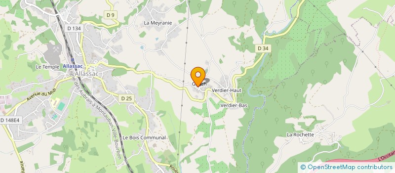 localisation de l'entreprise MONSIEUR ANTHONY HUMEZ  ALLASSAC