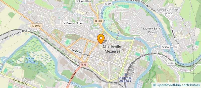 localisation de l'entreprise MONSIEUR ANTHONY HURBAIN  CHARLEVILLE-MEZIERES