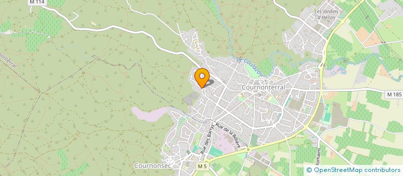 localisation de l'entreprise MONSIEUR ANTHONY JACQUEL  COURNONTERRAL