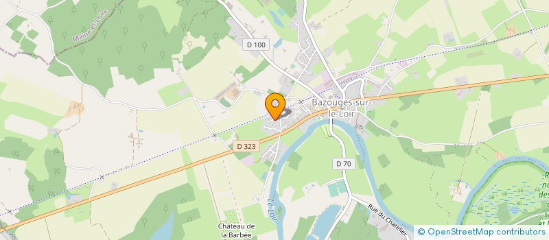 localisation de l'entreprise MONSIEUR ANTHONY JAMAUX à BAZOUGES CRE SUR LOIR