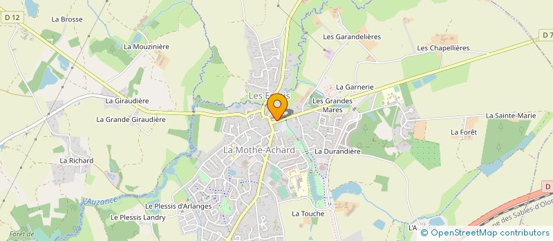 localisation de l'entreprise MONSIEUR ANTHONY JAUD  LES ACHARDS