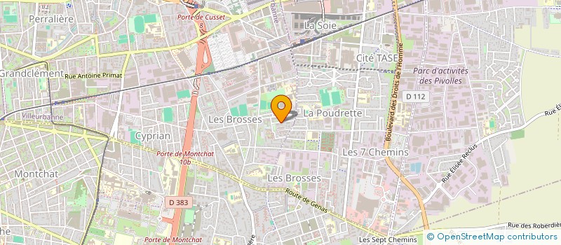 localisation de l'entreprise MONSIEUR ANTHONY JEAN ELIE  VILLEURBANNE