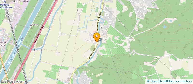 localisation de l'entreprise MONSIEUR ANTHONY JOLIVET  BOLLENE