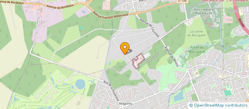 localisation de l'entreprise MONSIEUR ANTHONY JOMEAU  MERIGNAC