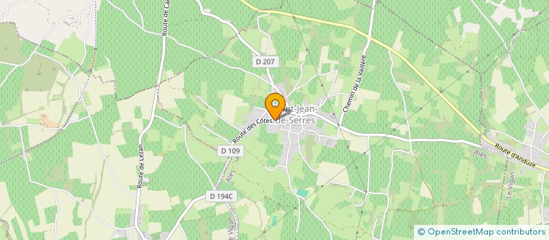 localisation de l'entreprise MONSIEUR ANTHONY JOSCERAN  SAINT-JEAN-DE-SERRES