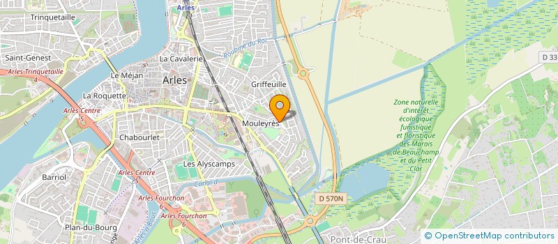 localisation de l'entreprise MONSIEUR ANTHONY JOUBERT  ARLES