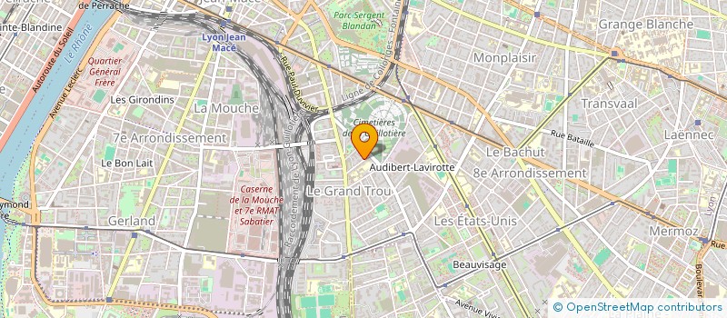 localisation de l'entreprise MONSIEUR ANTHONY JOUBERT  LYON 8EME