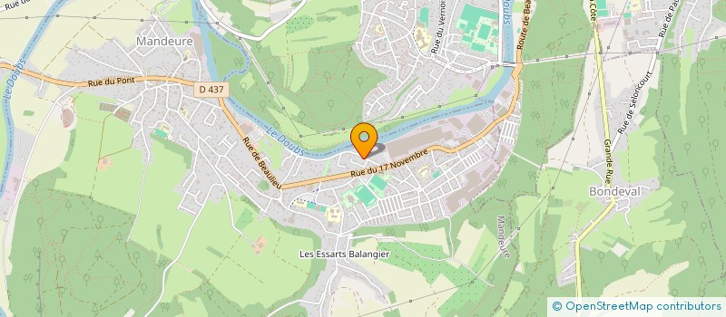 localisation de l'entreprise MONSIEUR ANTHONY JOURNOT  MANDEURE