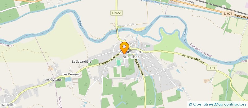 localisation de l'entreprise MONSIEUR ANTHONY JULIEN  SAINT-JULIEN-SUR-CHER