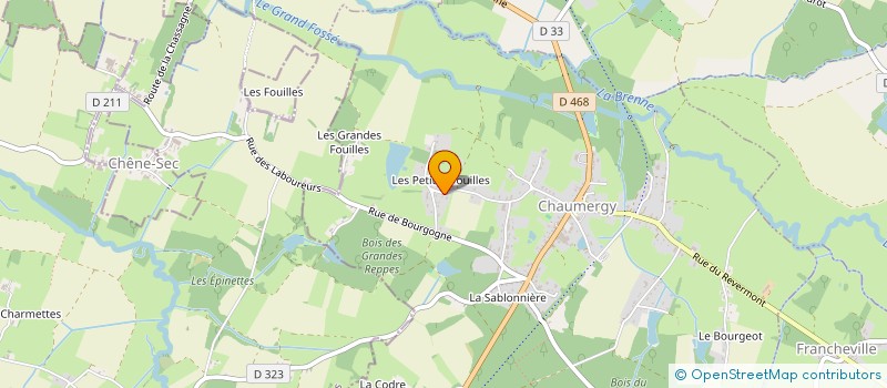 localisation de l'entreprise MONSIEUR ANTHONY JURET  CHAUMERGY